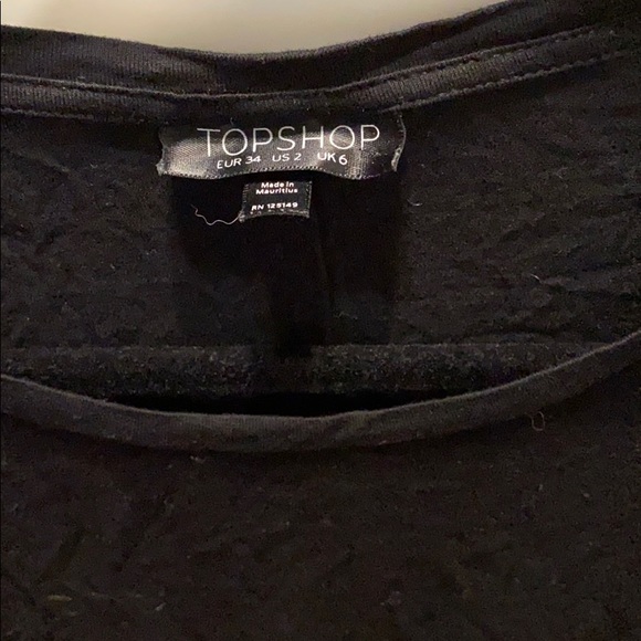 Top shop black T-Shirt - Picture 2 of 2